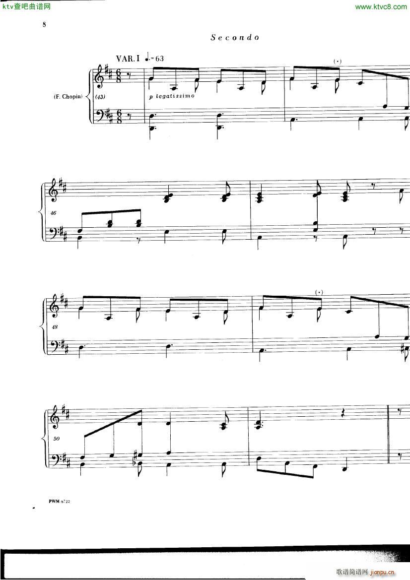 Chopin ekier variations in D()6