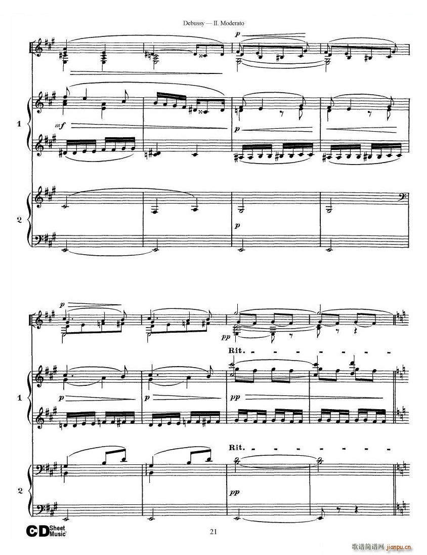 Debussy Printemps II Printemps II(ʮּ)21