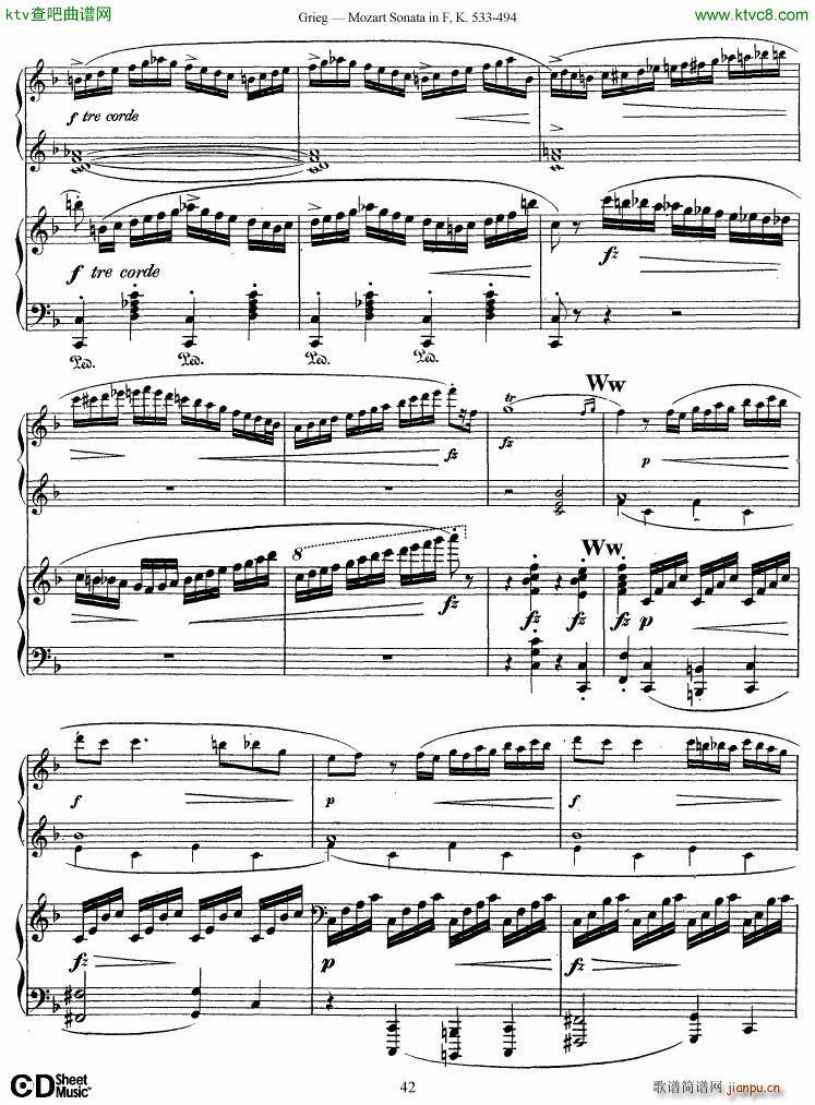Grieg Sonata K 533 Mozart 2nd Piano Grieg()42