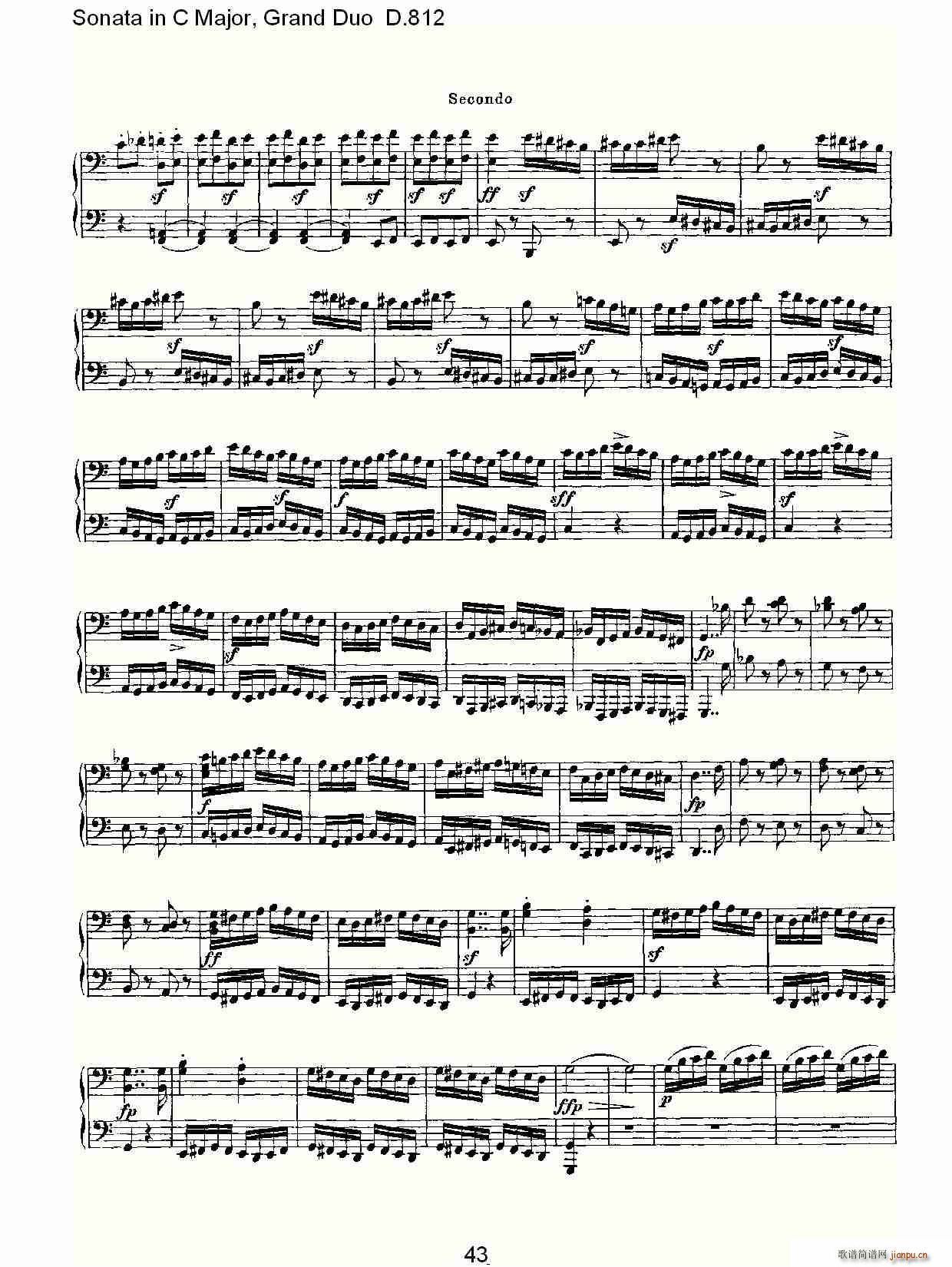 Sonata in C Major, Grand Duo D.812()13