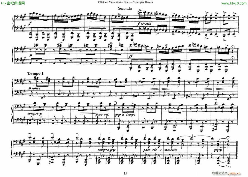 Grieg Norwegian Dance Op 35 1 4 Duet()15
