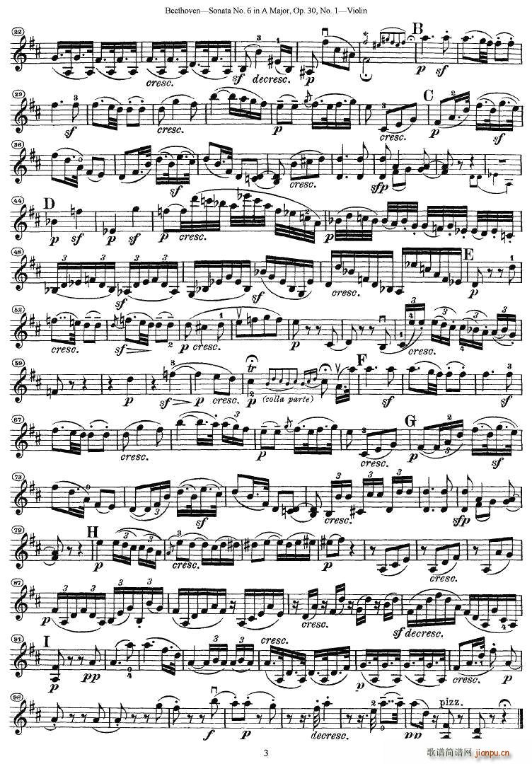 Sonata No.6 in A MajorOp.30No.1(С)3