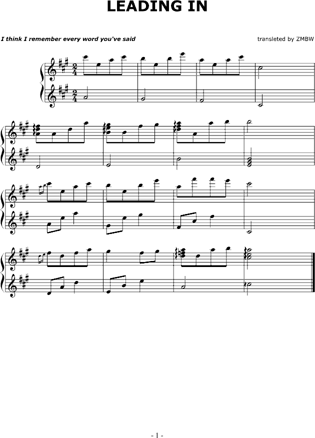 a melody  with no name()1