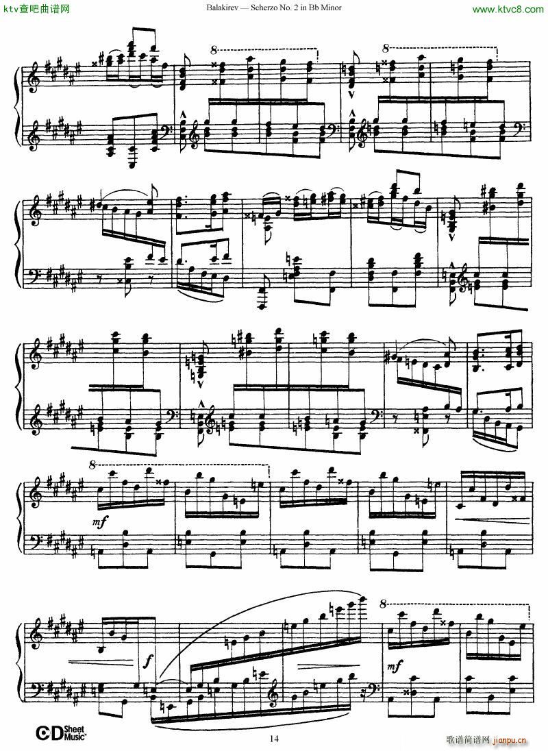 Balakirev Scherzo No 2 Bb Minor()14