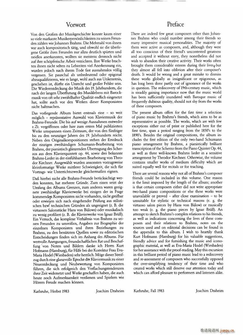 Brahms and his friends Anthology 1 1(ʮּ)3