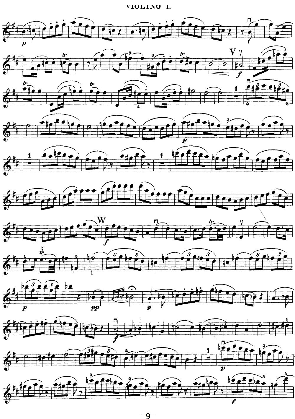Mozart Quartet No 20 in D Major K 499 Violin 1(ʮּ)9