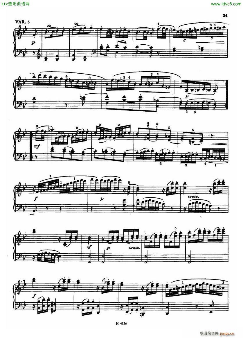 Czech piano variations from 18th century()19