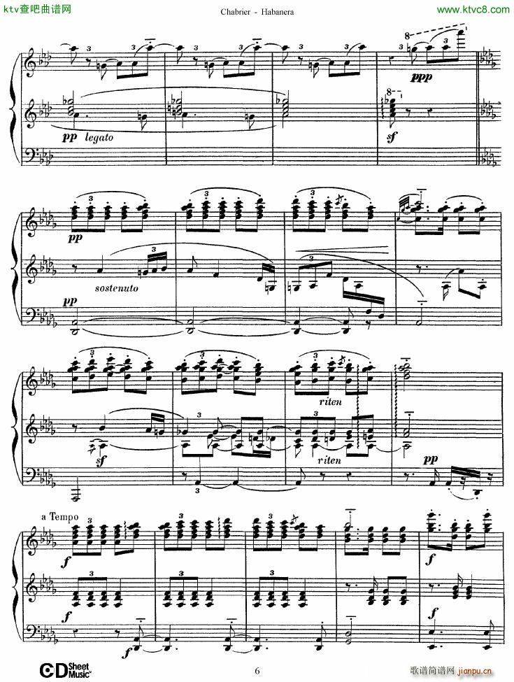 Chabrier Habanera()6