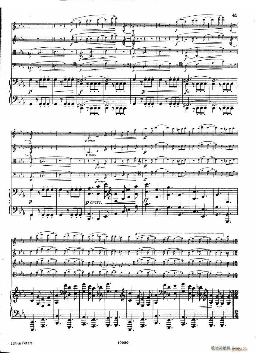 Brahms op 34 Piano Quintet f minor score һ()40