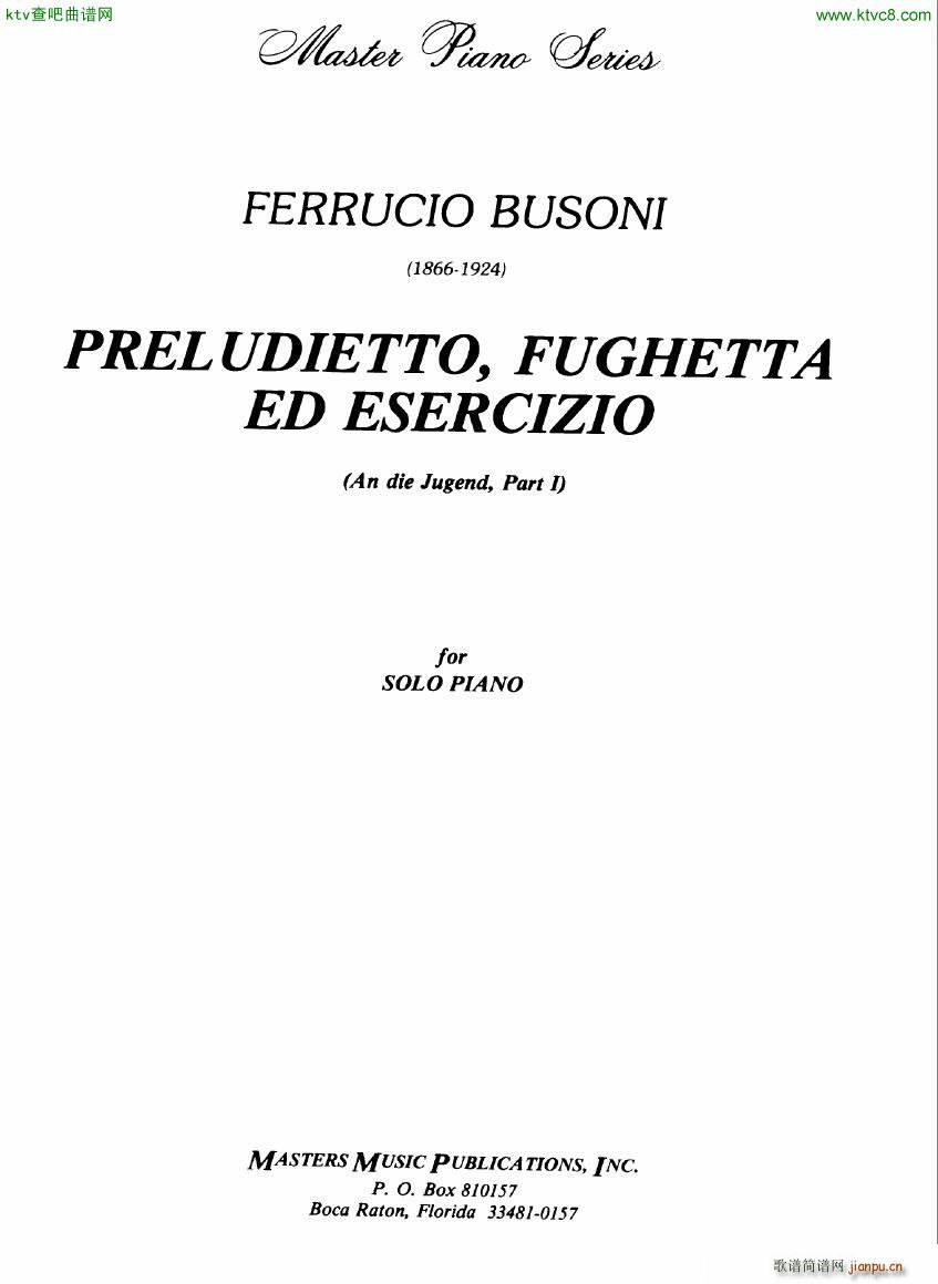 Busoni an die jugend 1()1
