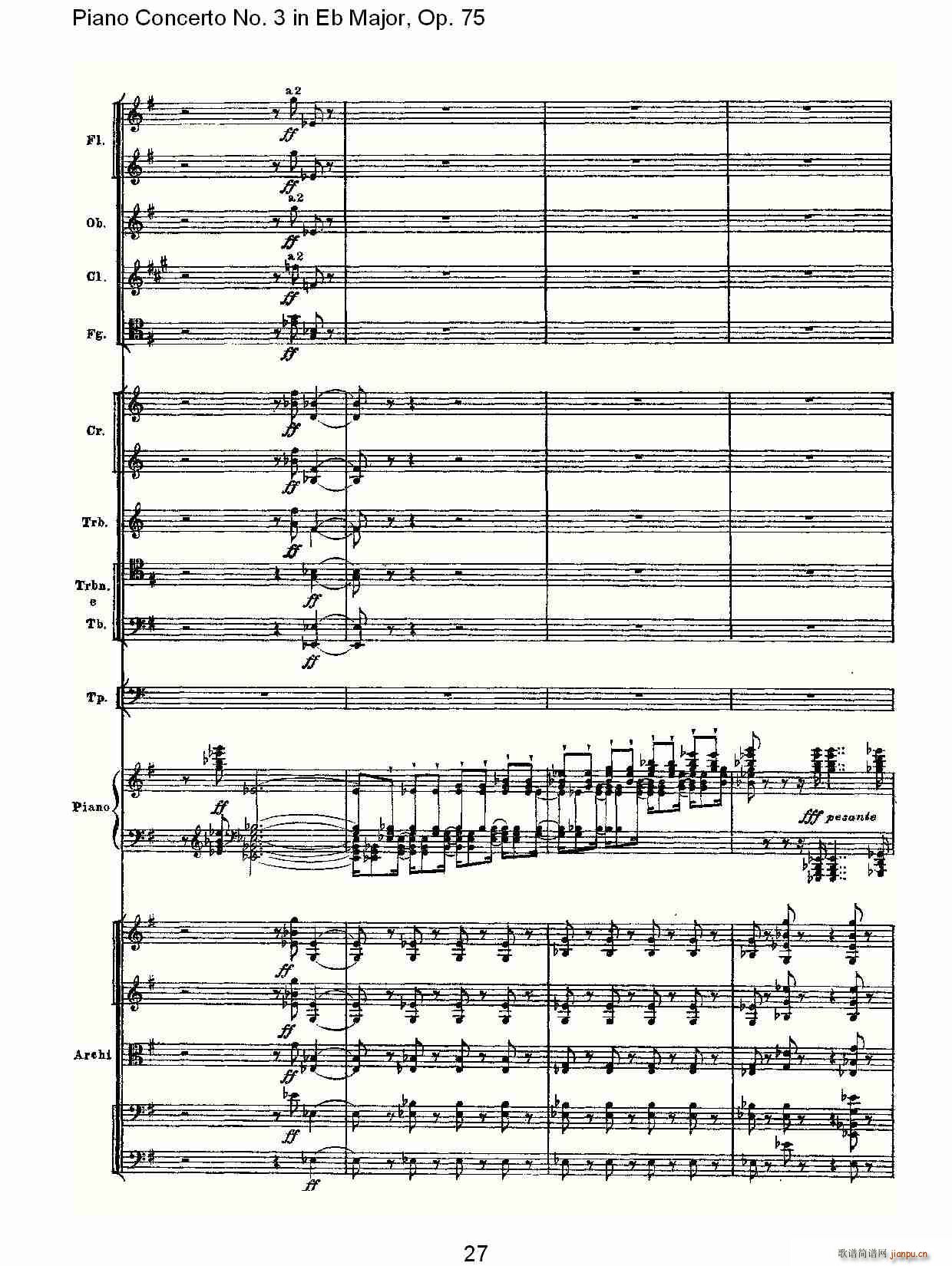 Piano Concerto No.3 in Eb Major,Op.75()27