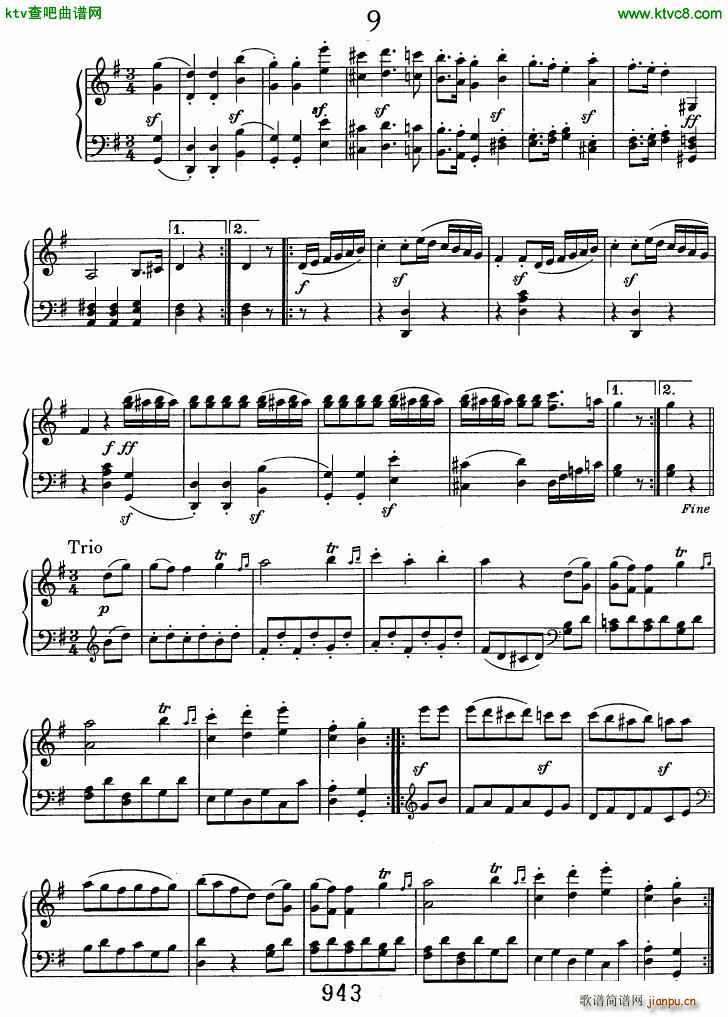 Beethoven WoO 7 12 Minuets()9
