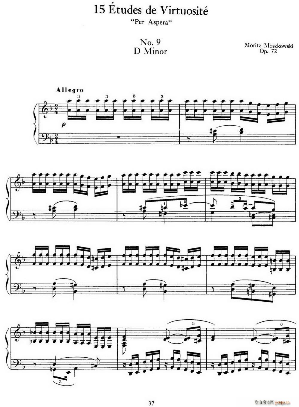 15 Etudes de Virtuosit Op 72 No 9 ʮ׸ϰ֮()1