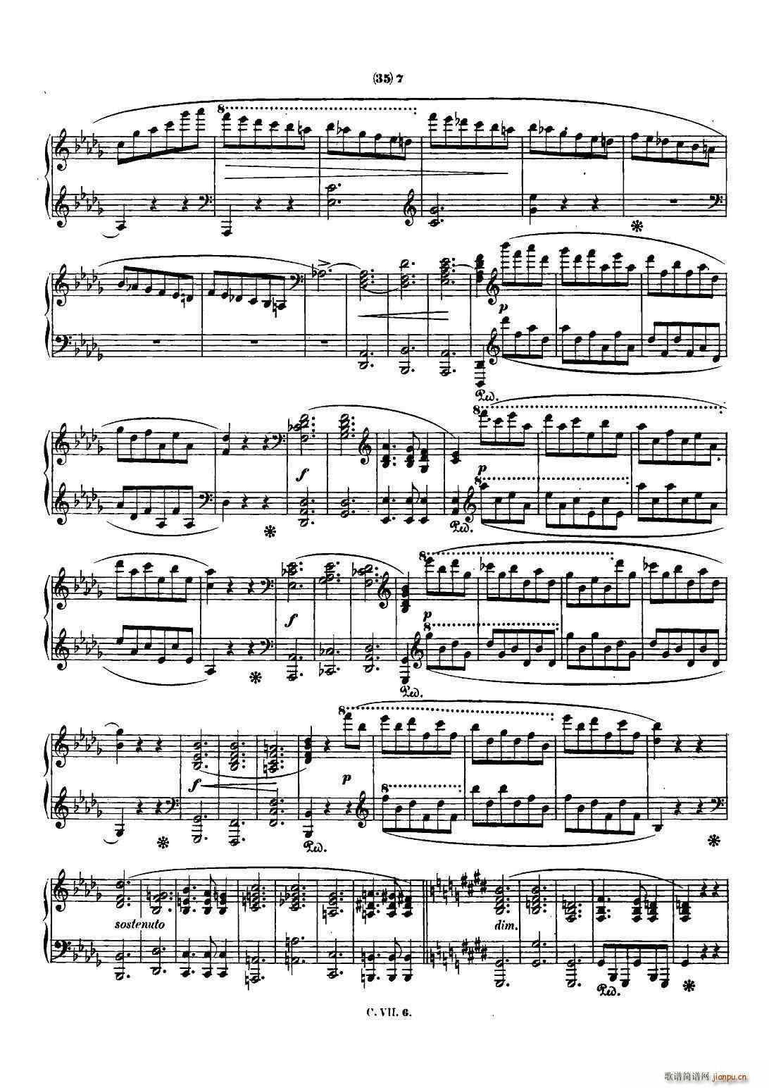 肖邦钢琴谐谑曲chopinscherzono3升c小调op39