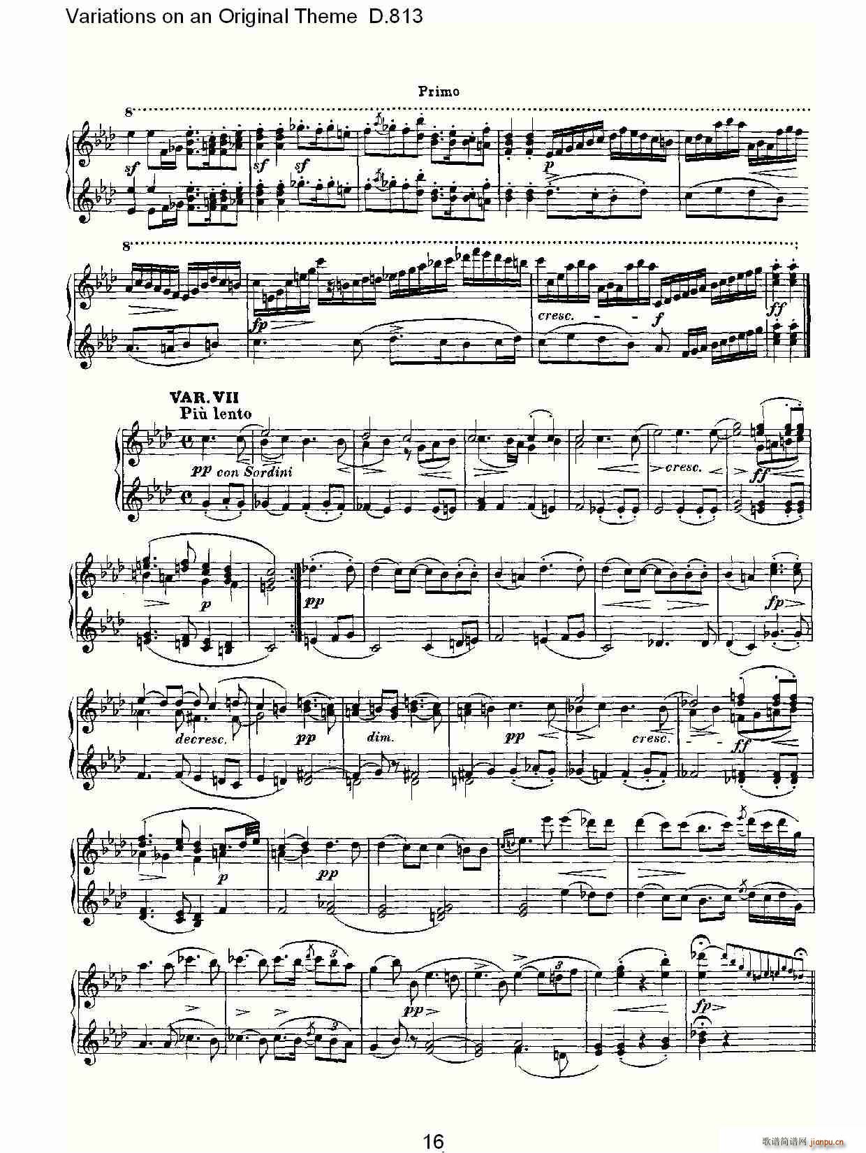 Variations on an Original Theme D.813(ʮּ)16