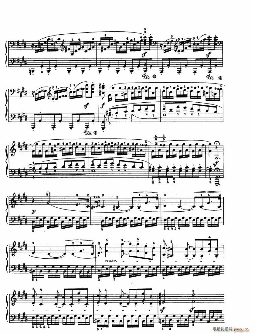 Beethoven op 27 no 2 Piano Sonata Moonlight()10