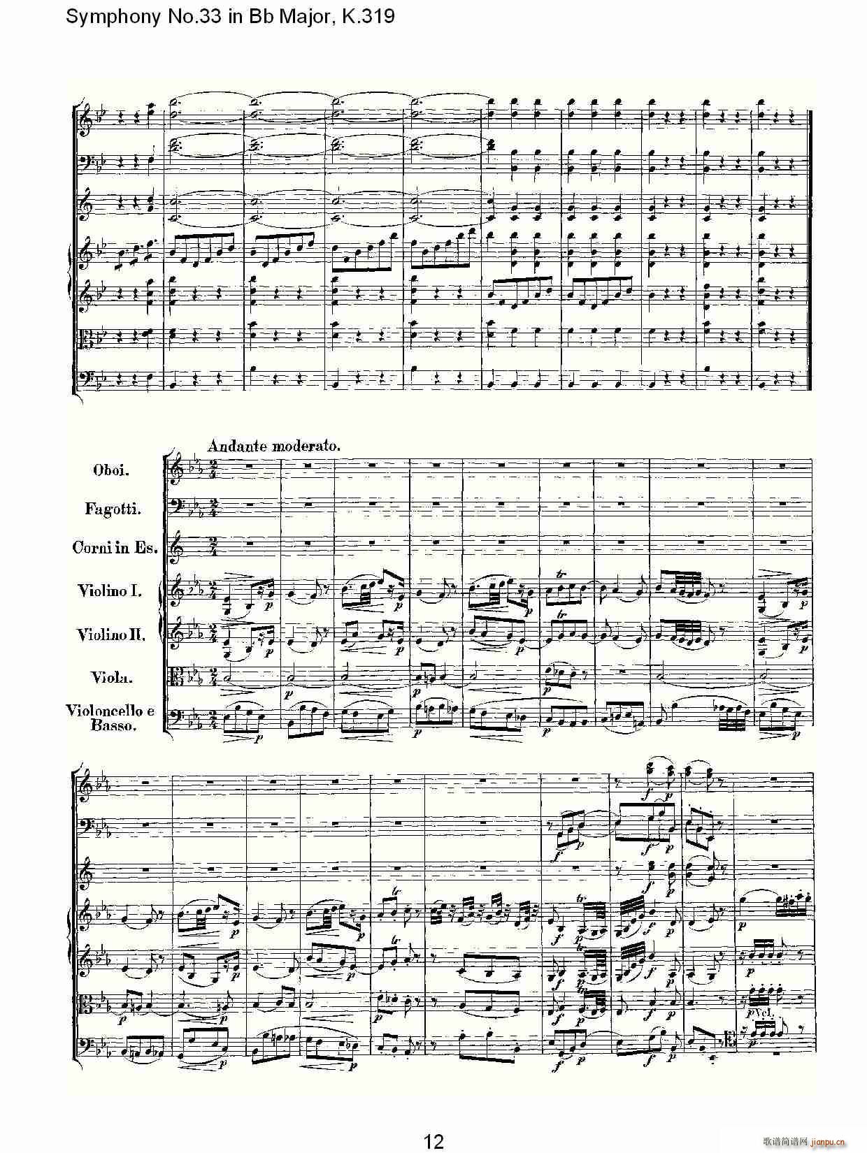 Symphony No.33 in Bb Major, K.319(ʮּ)12