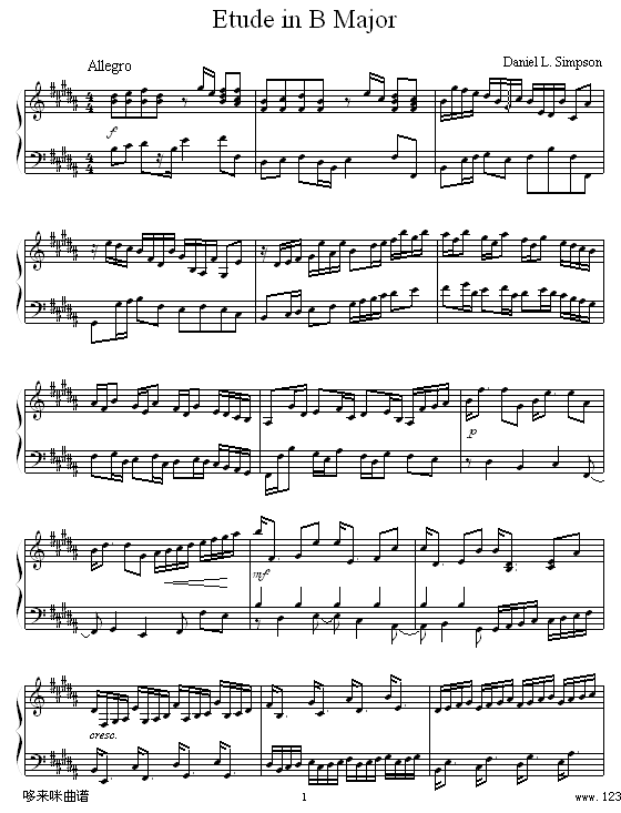 EtudeinBMajor-DanielL.Simpson()1