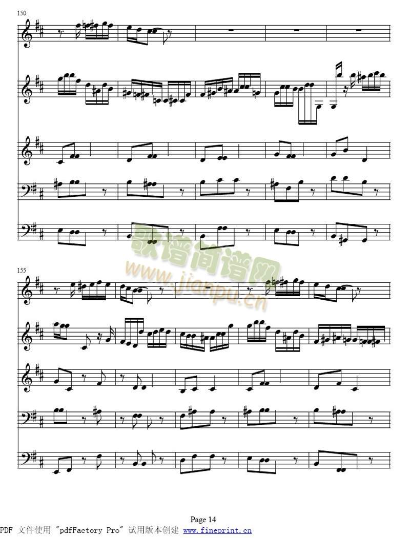 b小调单簧管与弦乐五重奏9-16(其他)6