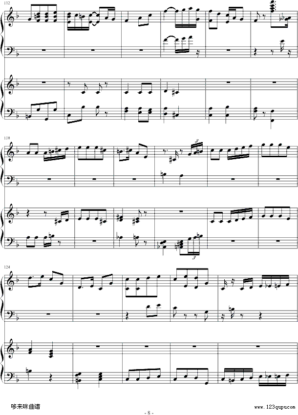 扬基曲谱_扬基歌简谱
