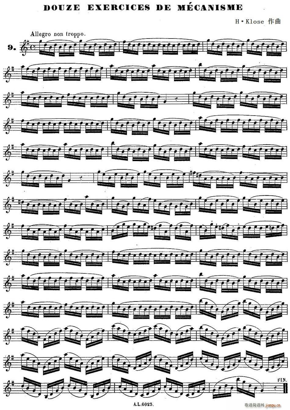 H Kloseϰ douze exercices de mecanisme 9(ʮּ)1