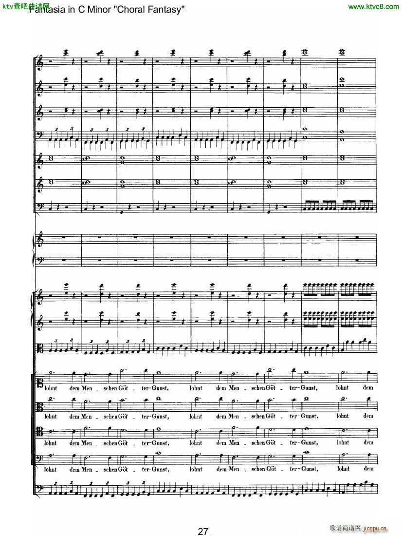 Beethoven op 80 Choral Fantasy ()12