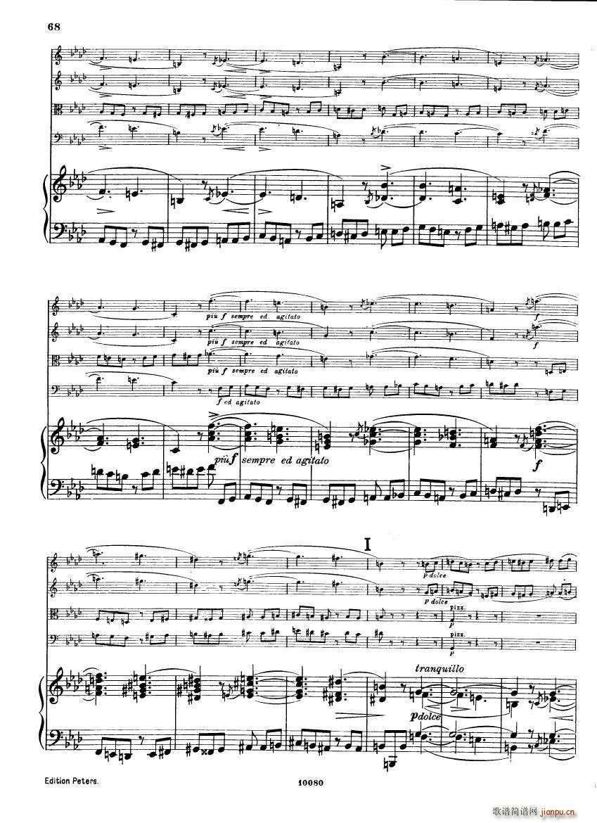 Brahms op 34 Piano Quintet f minor score ()26