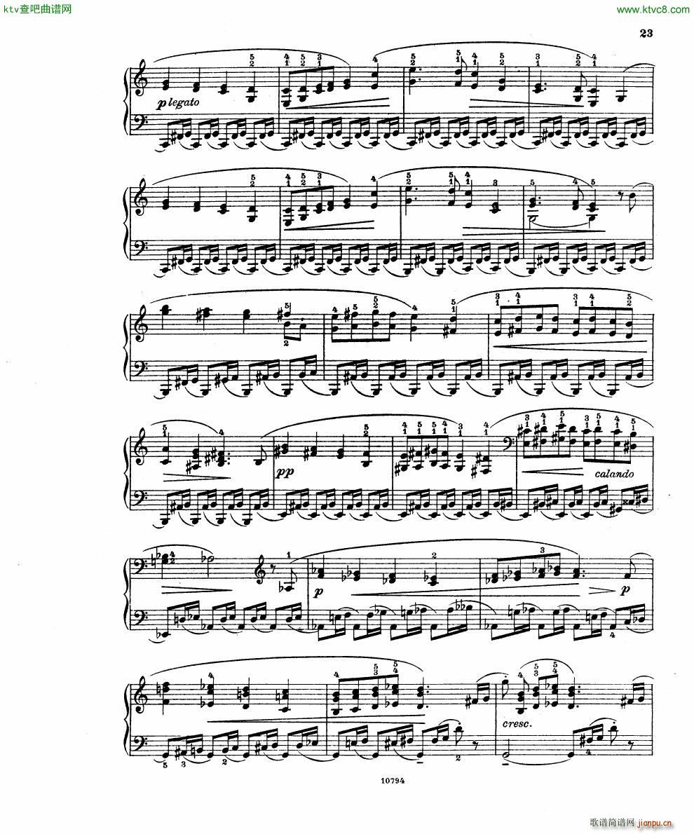 Fuchs Robert Improvisation pour clavier op 11()21
