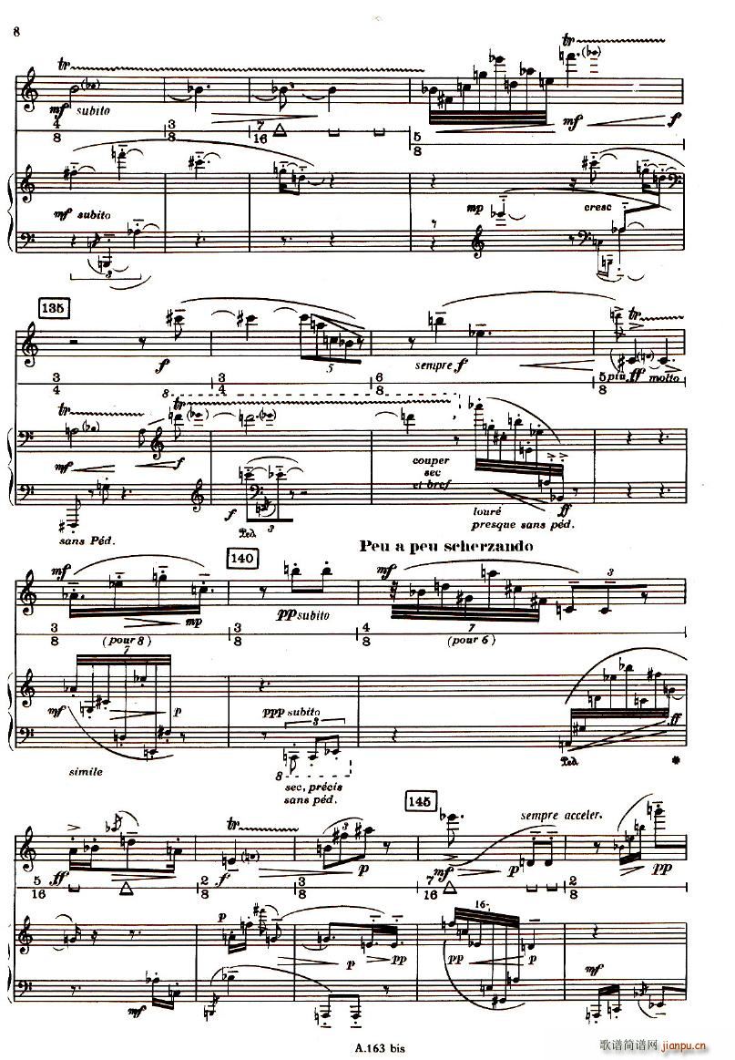 Boulez Sonatine Pour Flute Et Piano()8