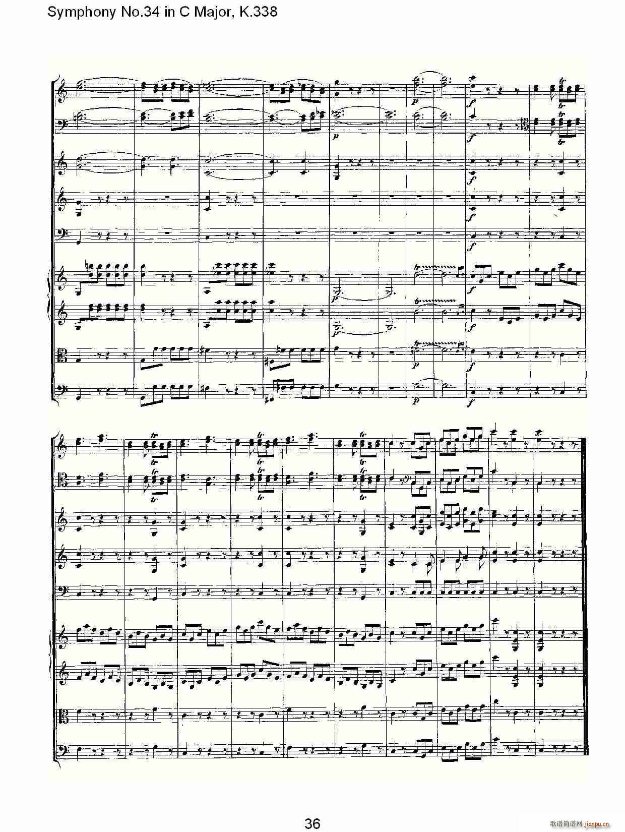 Symphony No.34 in C Major, K.338(ʮּ)36