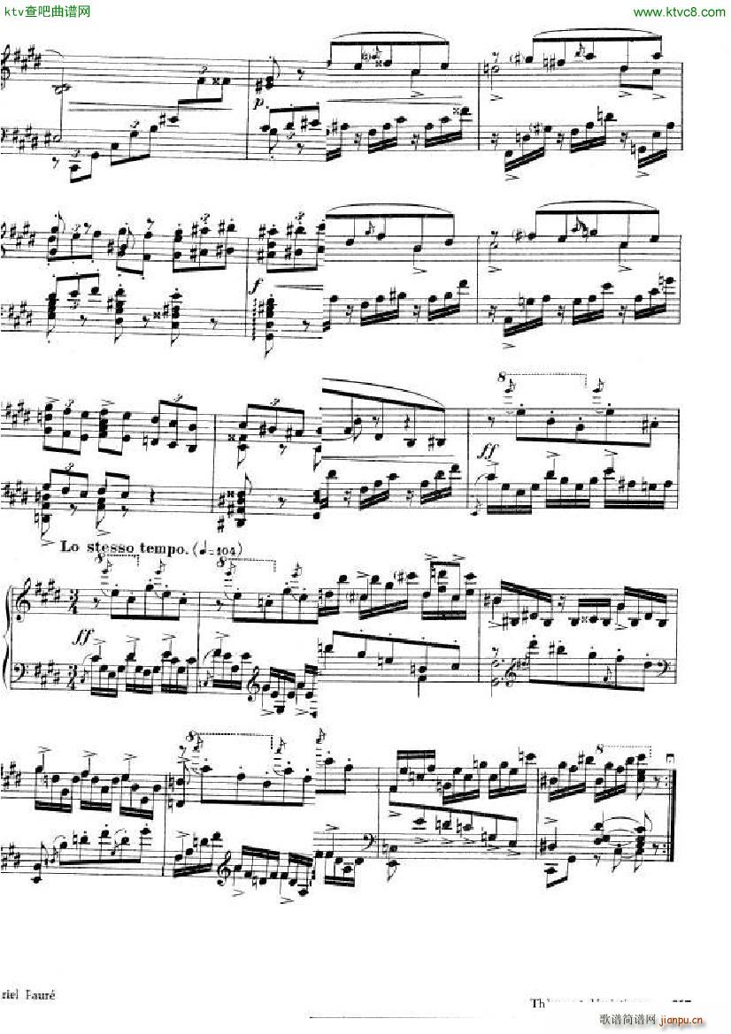 Faur Theme et variations opus 73()7
