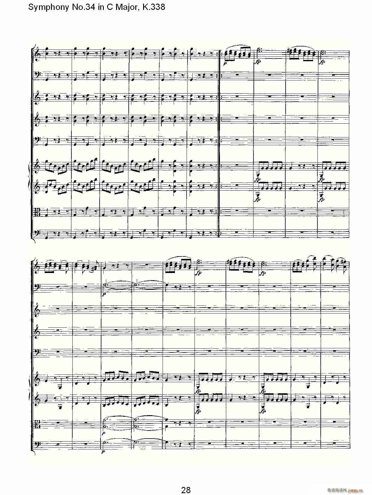 Symphony No.34 in C Major, K.338(ʮּ)28