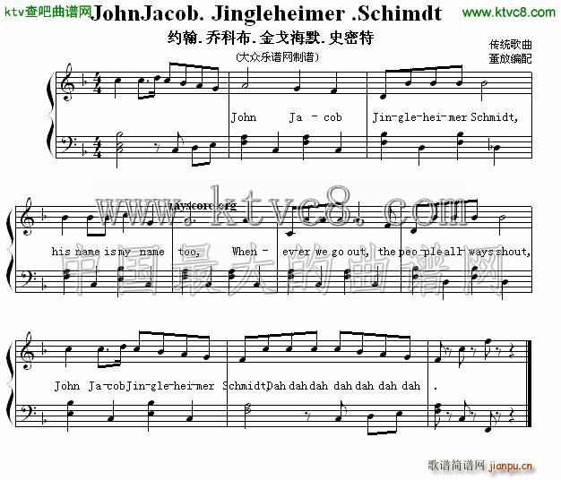 John jacob Jingleimer Schimdt Լ ǿƲ 꺣Ĭ ʷ ()1