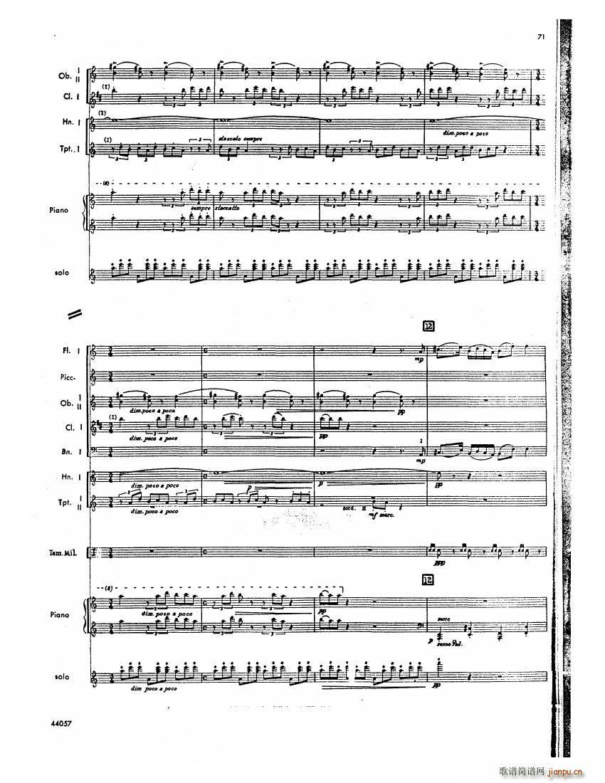 Barber op 14 Violin Concerto Score ()30
