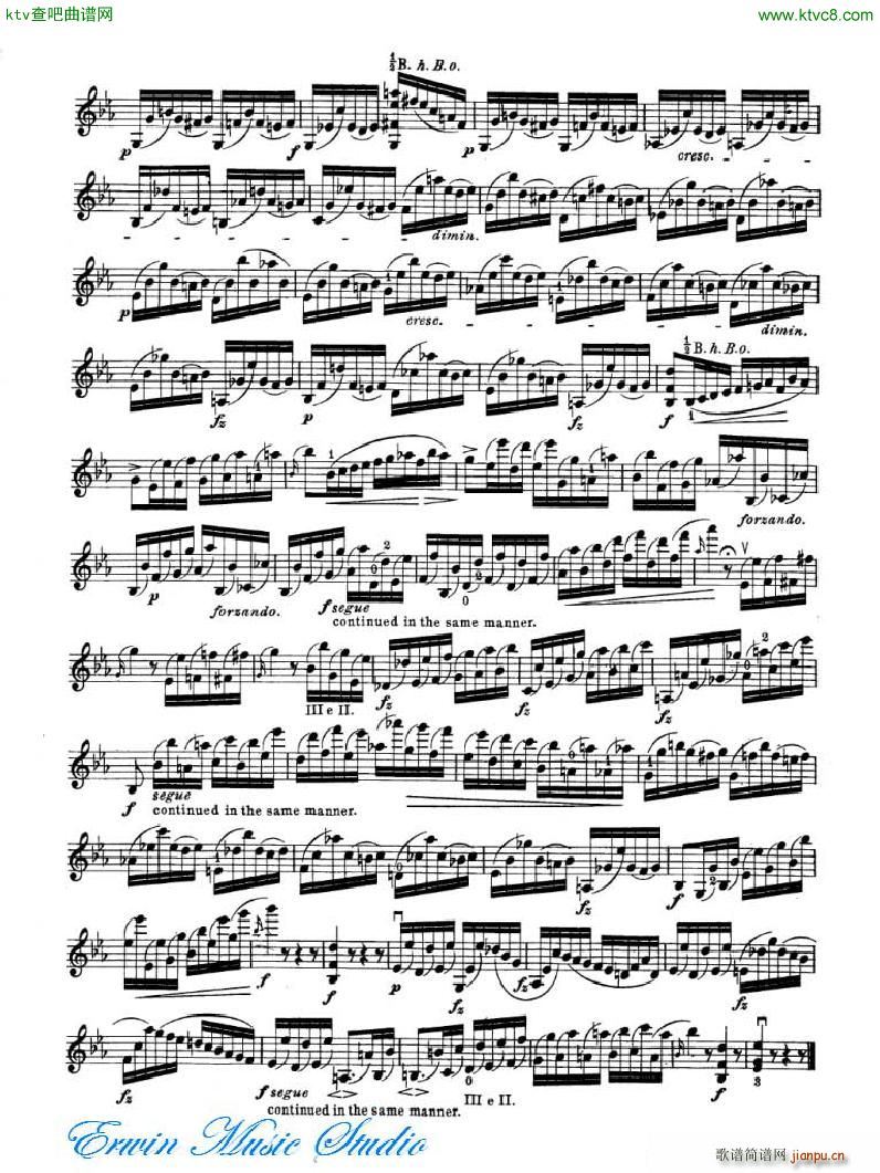 ޵ 24ϰPierre Rode 24 Studi Per violino 17 24(ʮּ)6