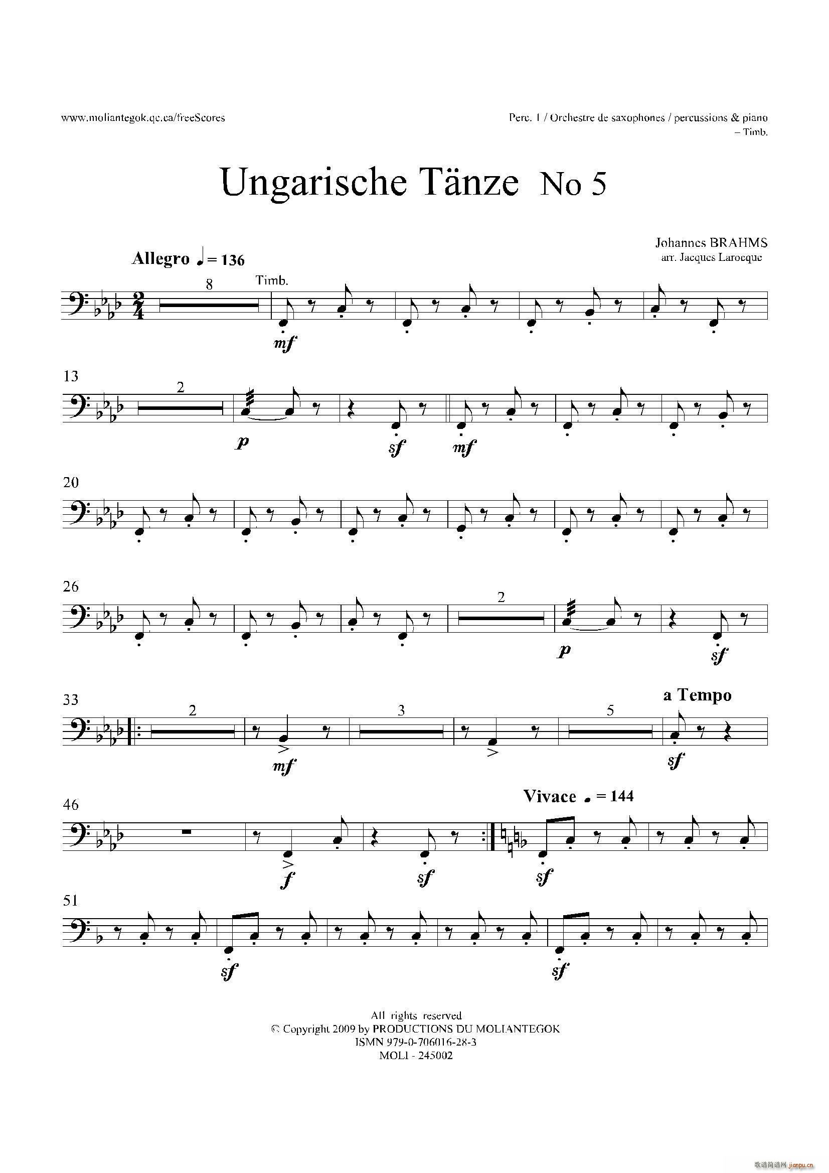 Ungarische Tnze No 5 ʮPerc 1 2 3 4 5?()1
