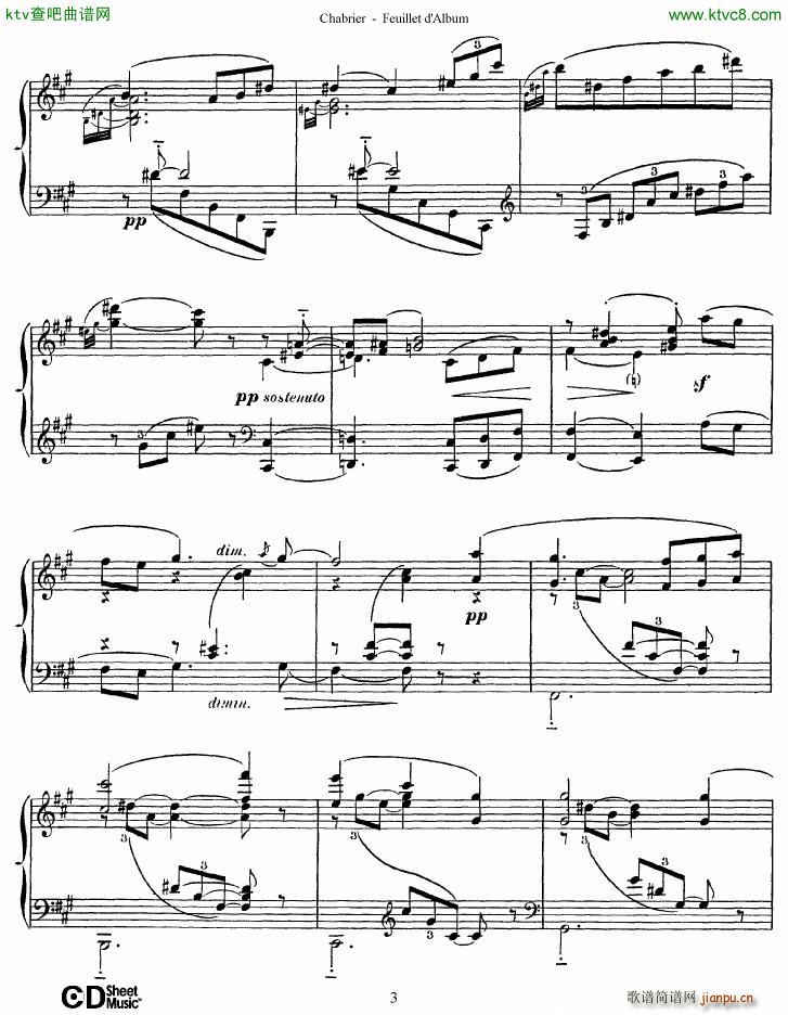 Chabrier Feuillet d lbum()3