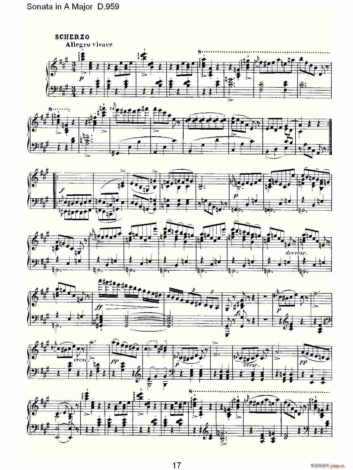 Sonata in A Major D.959(ʮּ)17