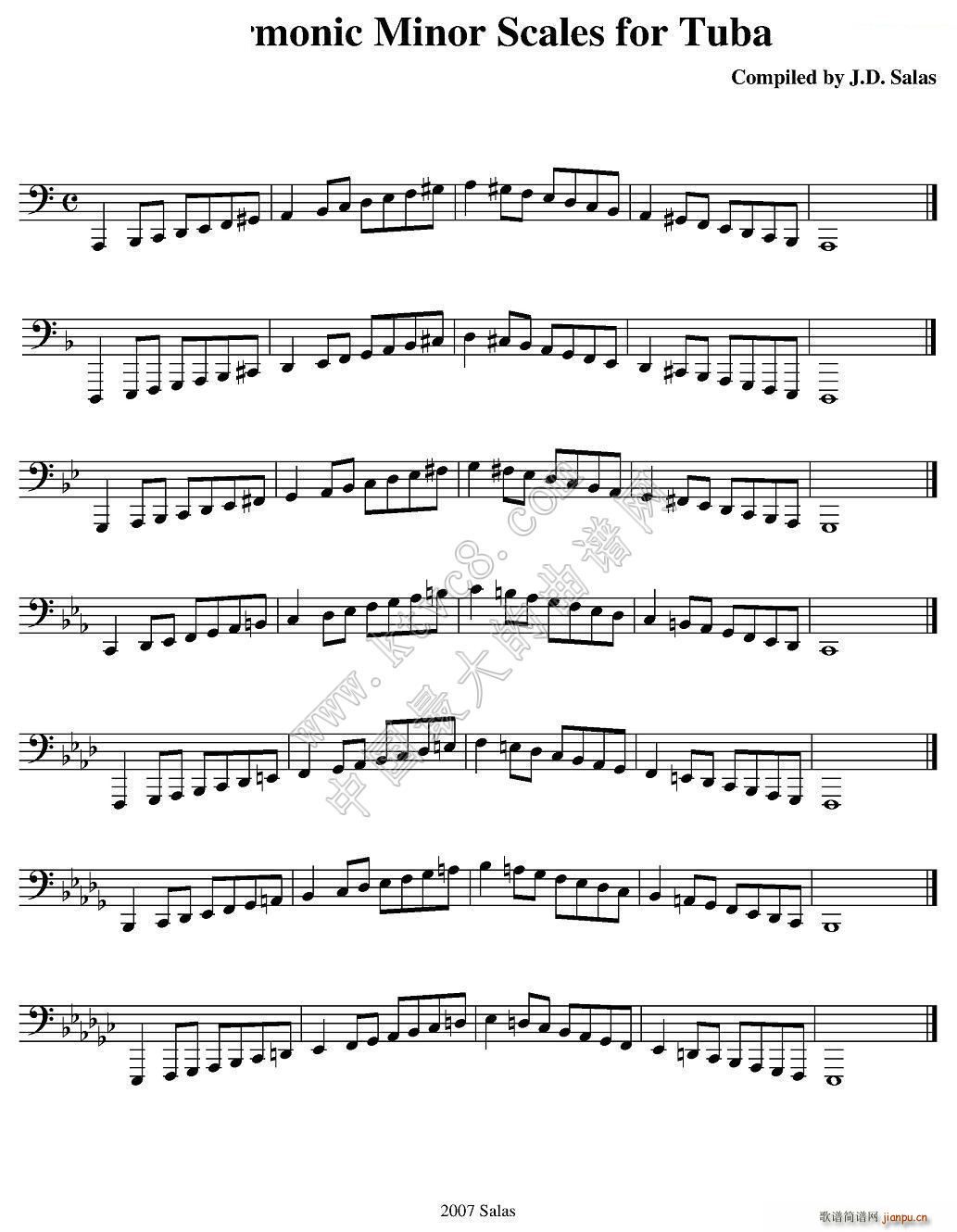 Harmonic Minor Scales Tuba ϰ̲ѡ(ʮּ)1
