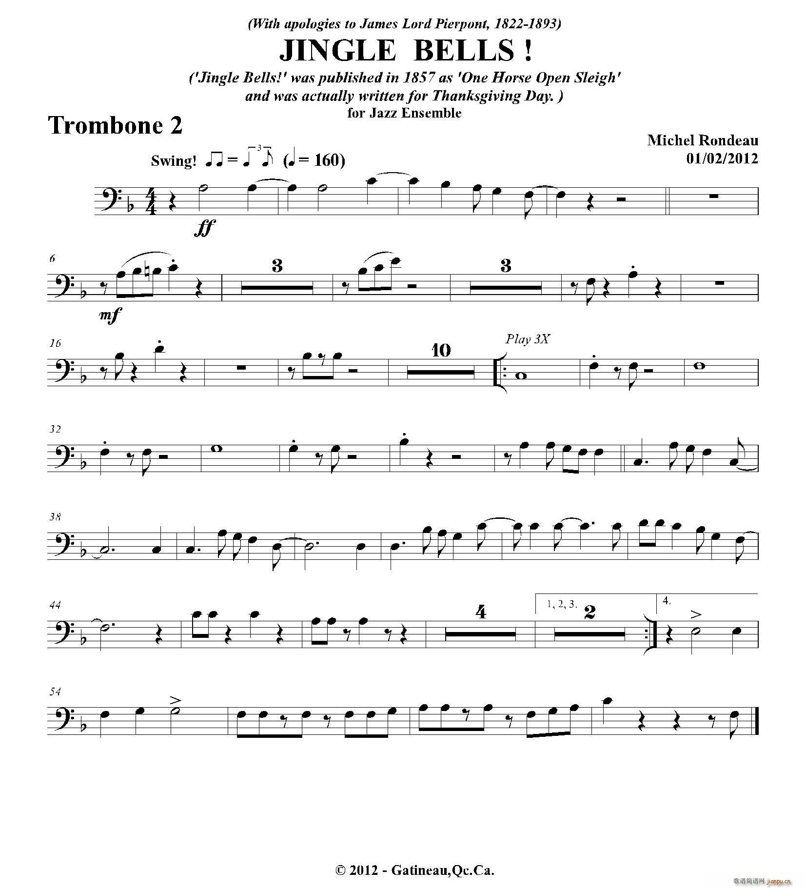 jinglebells第二长号分谱