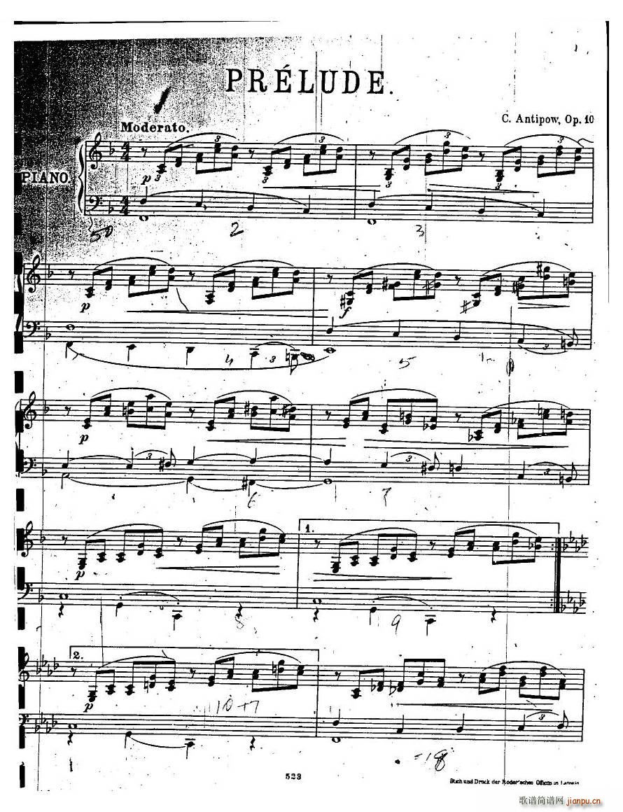 Antipov op 10 Prelude op 10 Prelude(ʮּ)1