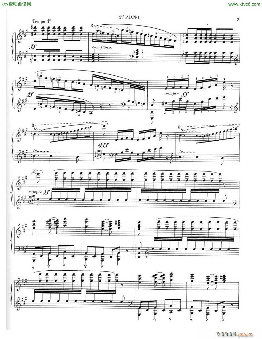 Chaminade Cecil La Sevillane for 2 pianos 4 hands()7