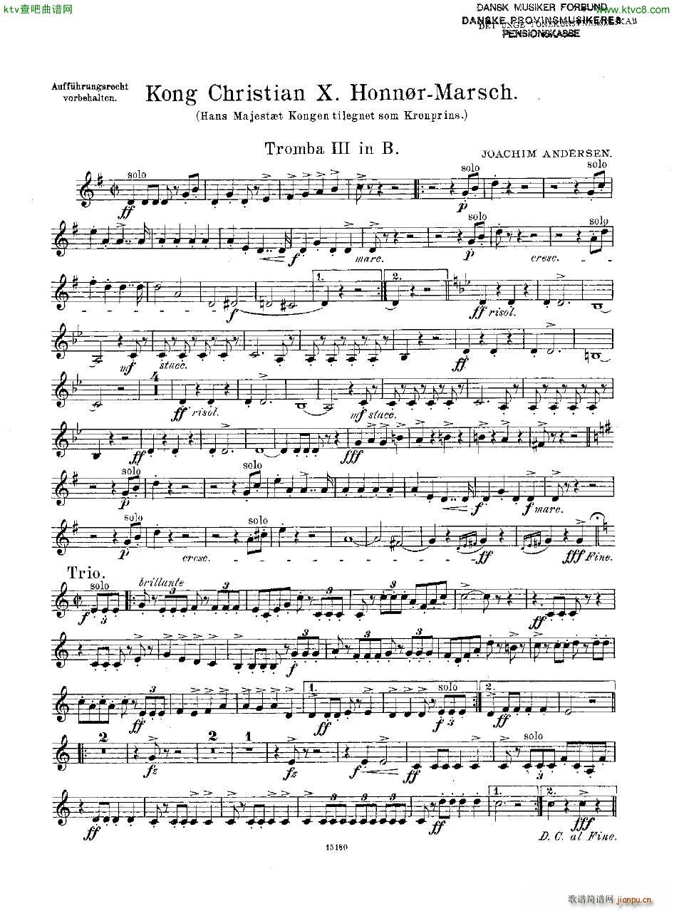 Andersen Kong Christian X Honn rmarsch orch()24
