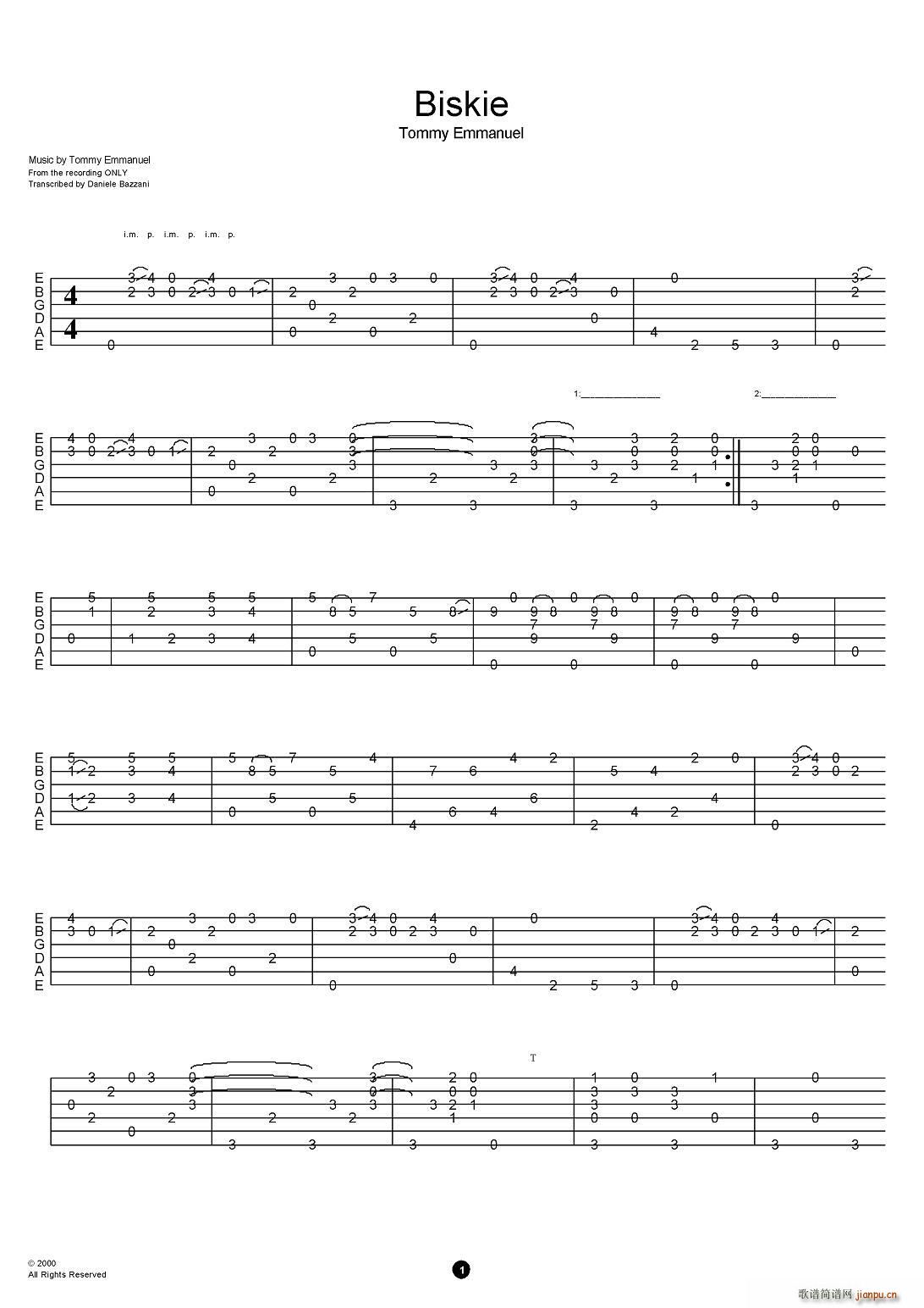 tommy emmanuel biskie ָ()1