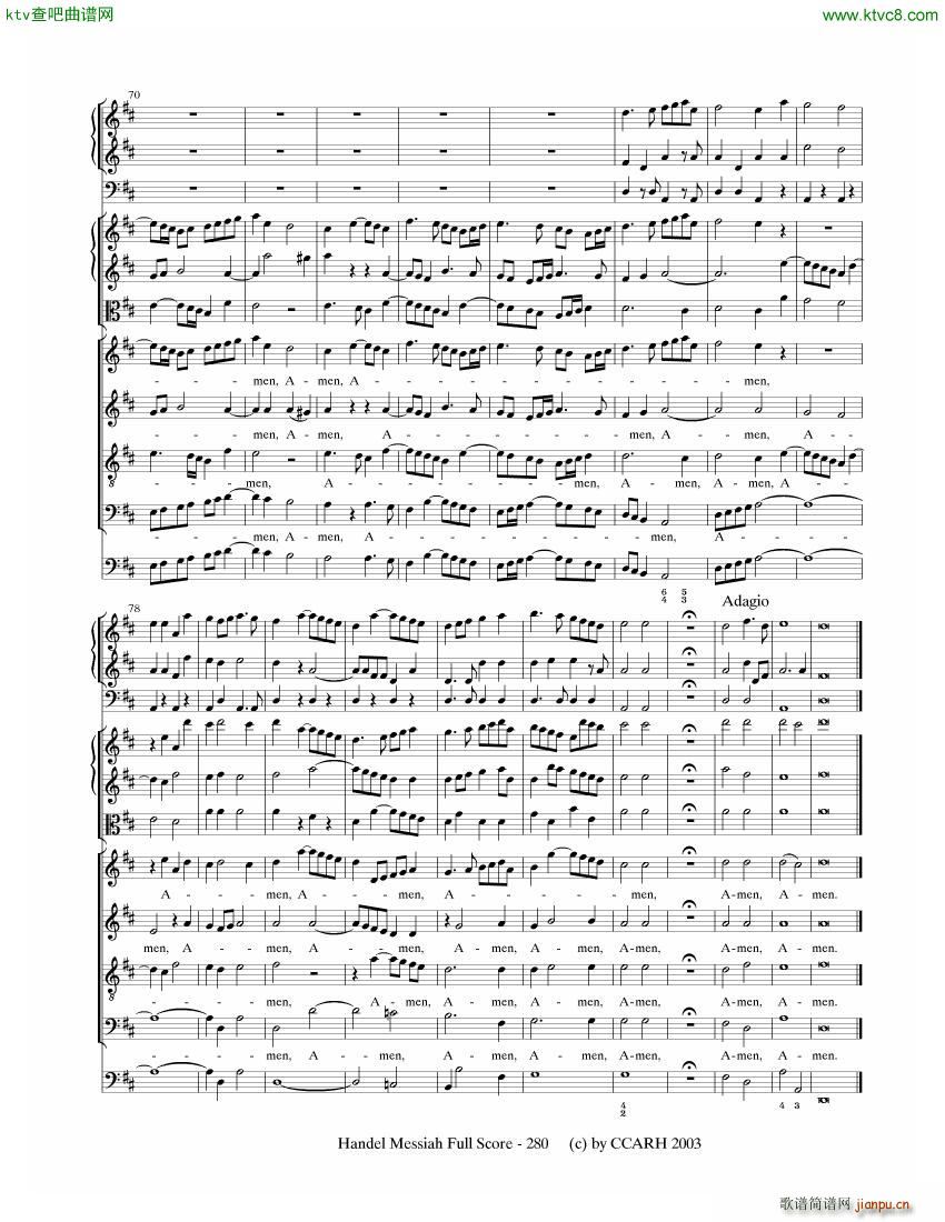 G F Handel Messiah Open Score ()39