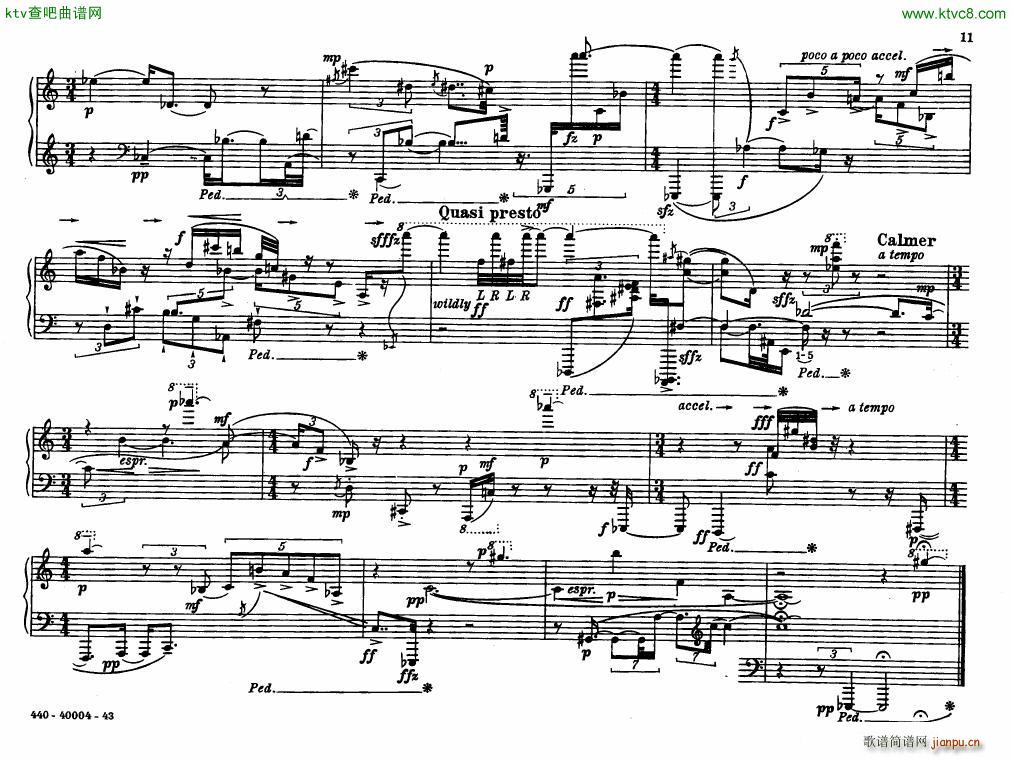 Bolcom 12 etudes for piano()11