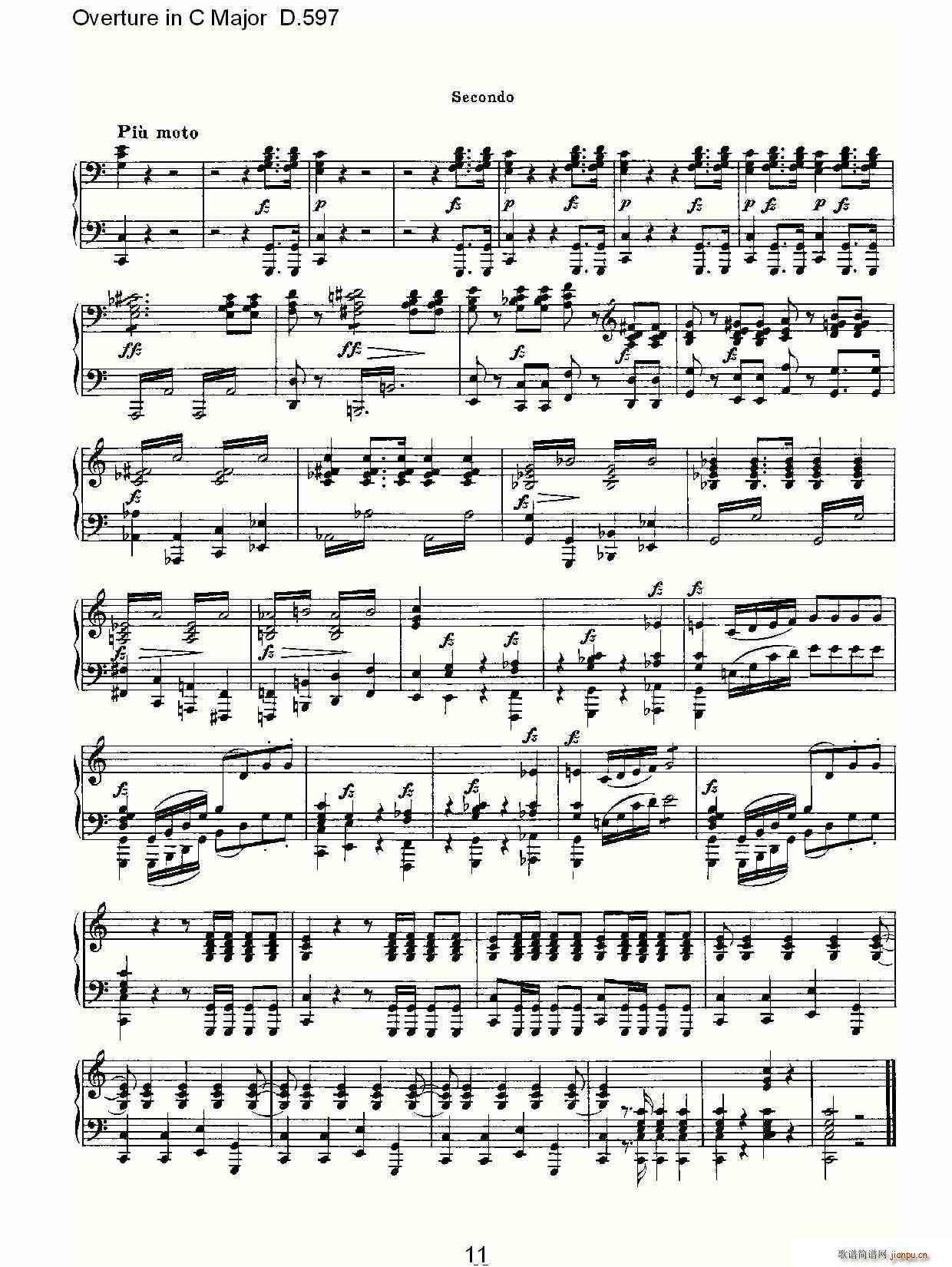Overture in C Major D.597(ʮּ)11
