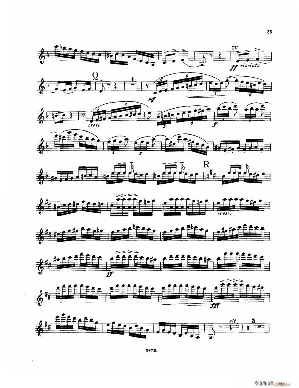 Bowen Suite for violin and piano violin part()23