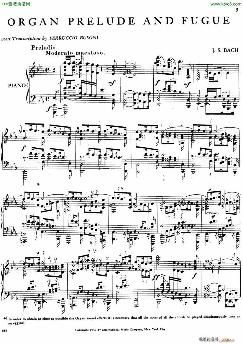 Bach JS BWV 552 Prelude and Fugue in Eb arr Busoni()3
