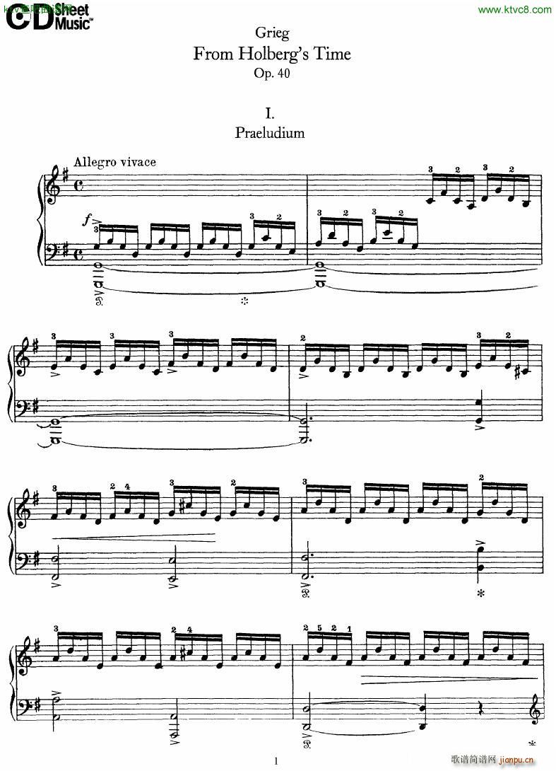 Grieg From Holberg s Time 1 5()1